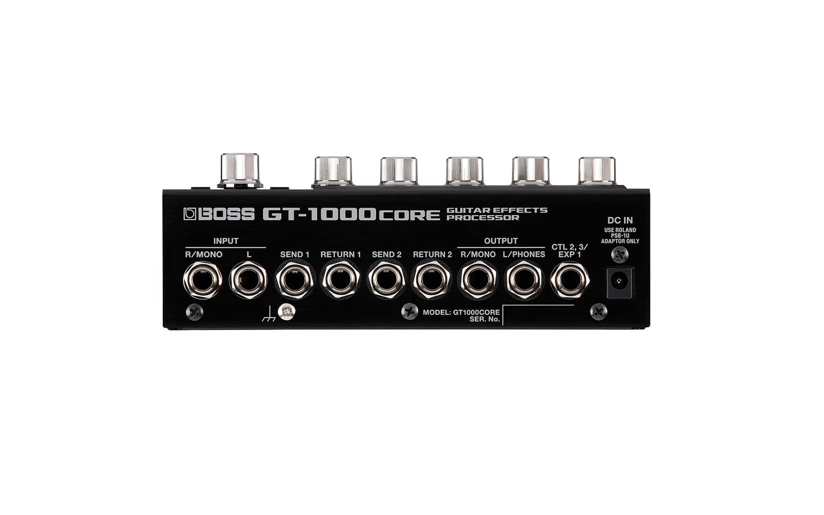 Boss Gt 1000Core Guitar Effects Processor Bundle With Power Supply, Instrument Cable, Patch Cable, And Picks